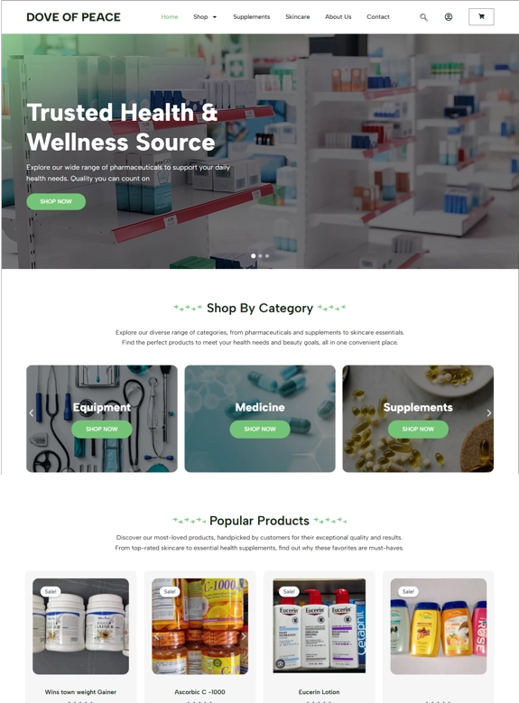 Dovestyles E-commerce website design project by ASKA IO