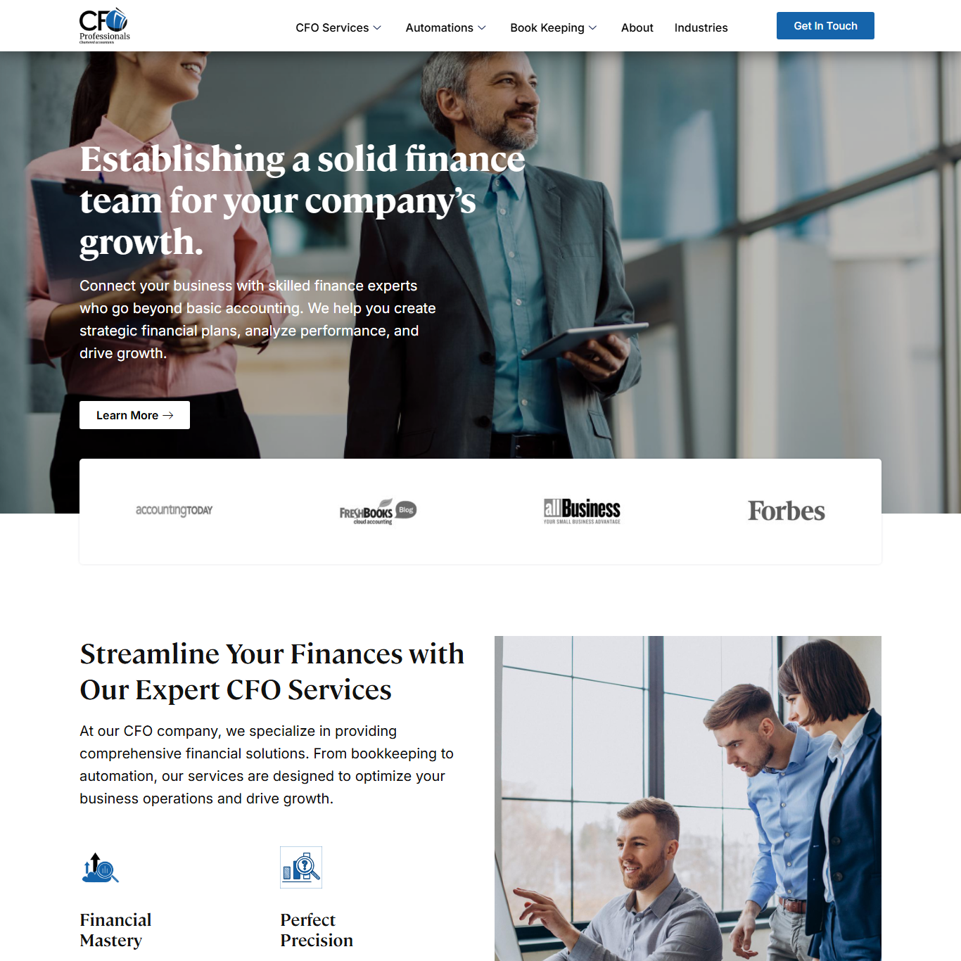 CFo Home page